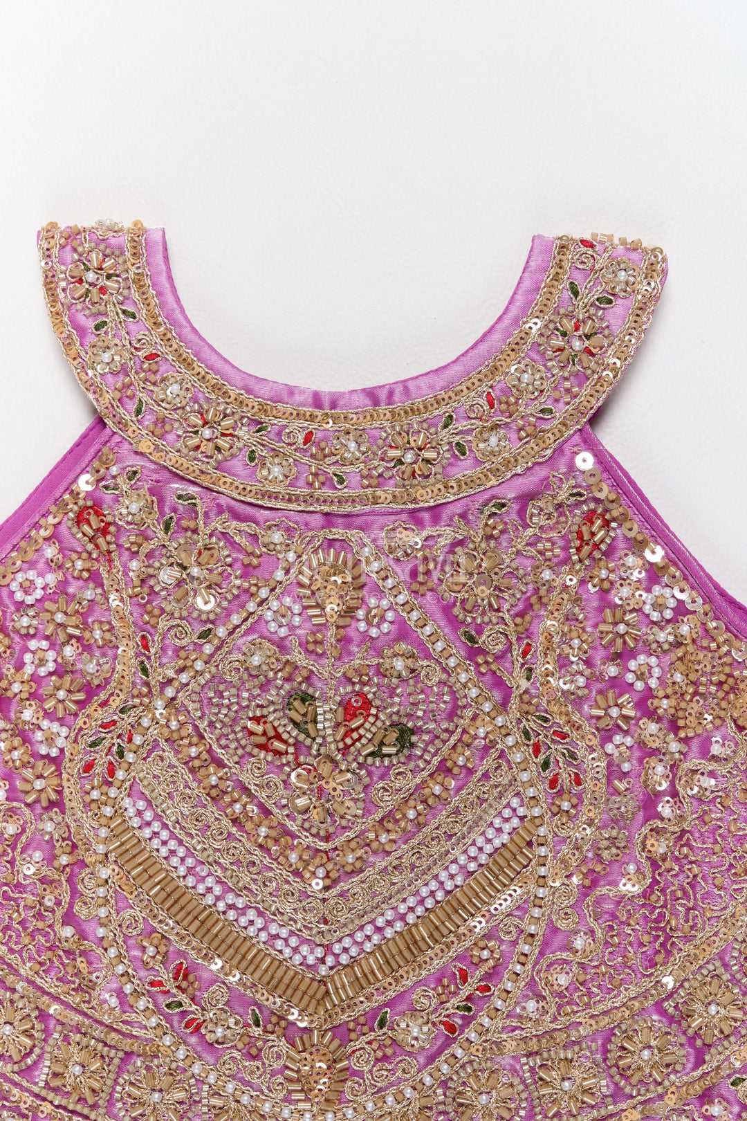 Girls Fancy Lehenga in Purple for Festive Photos