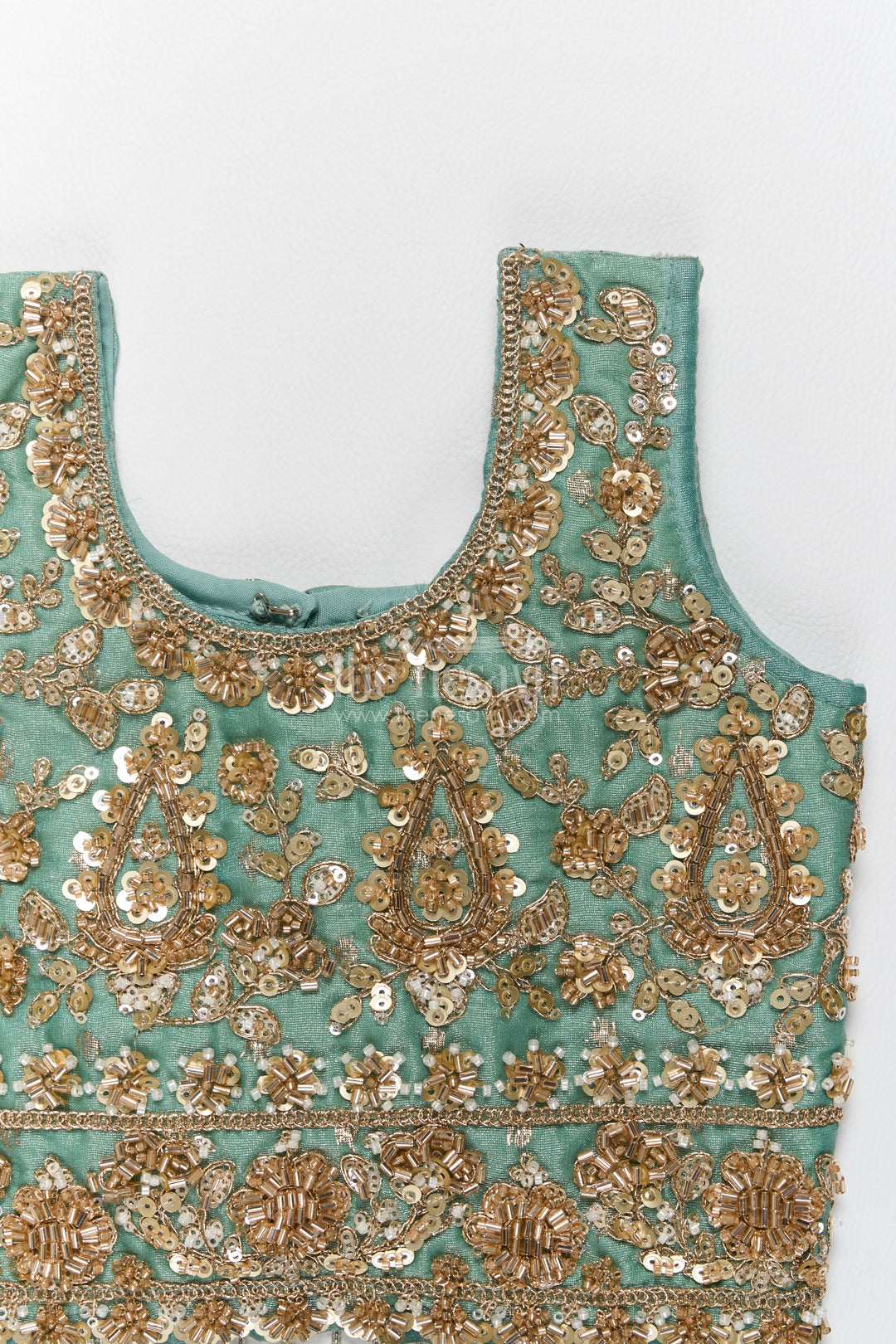 Fancy Lehenga for Girls in Turquoise with an Occasion Ready Finish