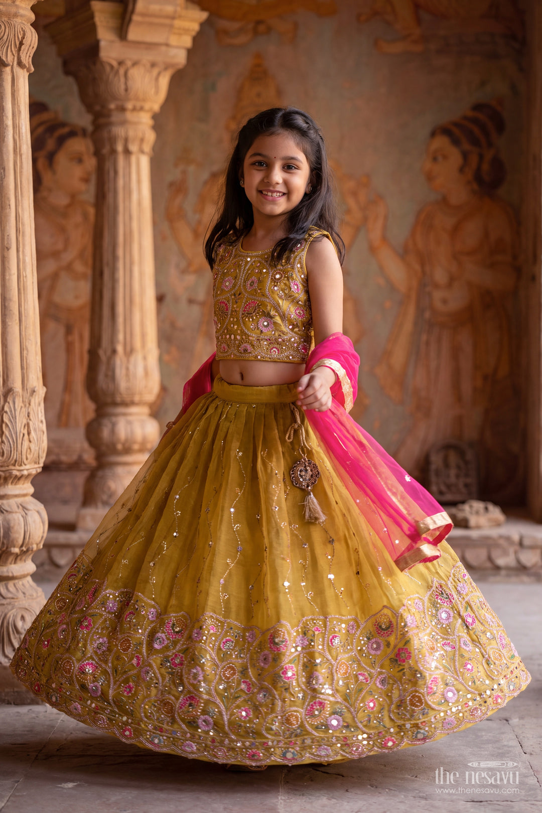 Kids Lehenga Set with Smart Tailoring for Weddings and Parties