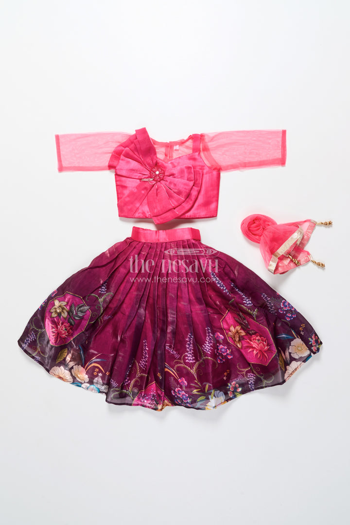 Baby girl lehenga choli for birthday parties and family weddings