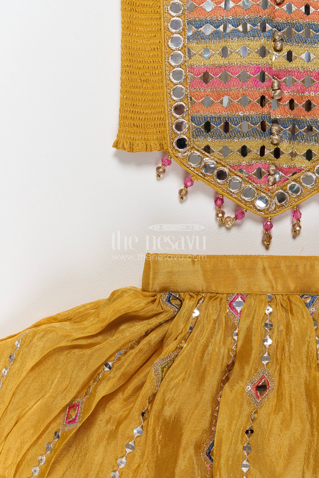 Kids Chaniya Choli with Thread Embroidery for Weddings and Parties