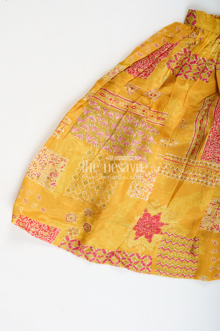Girls Lehenga Choli For Cultural Events Silk Party Set