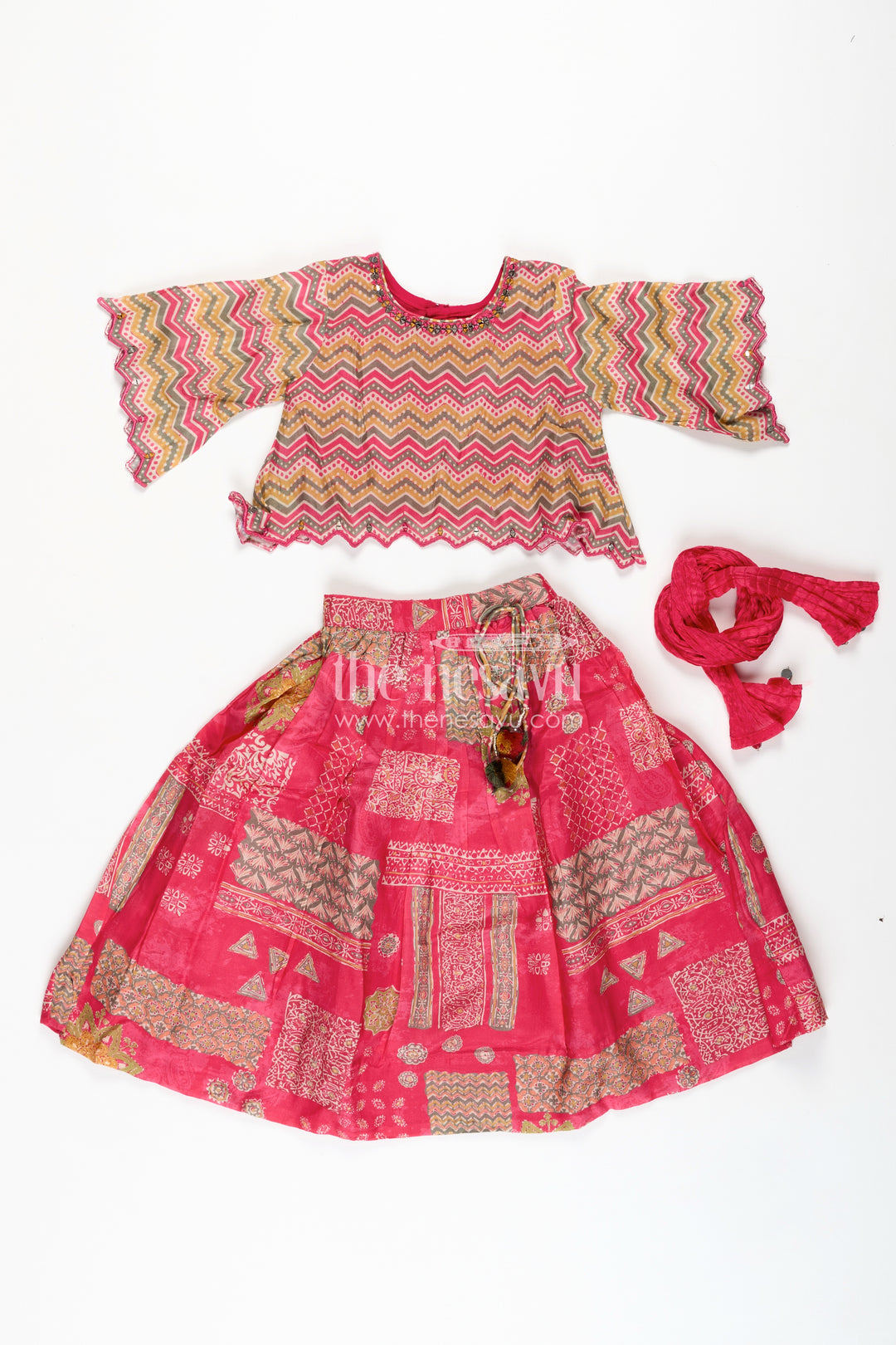 Festival Lehenga For Girls Embroidered Ethnic Outfit