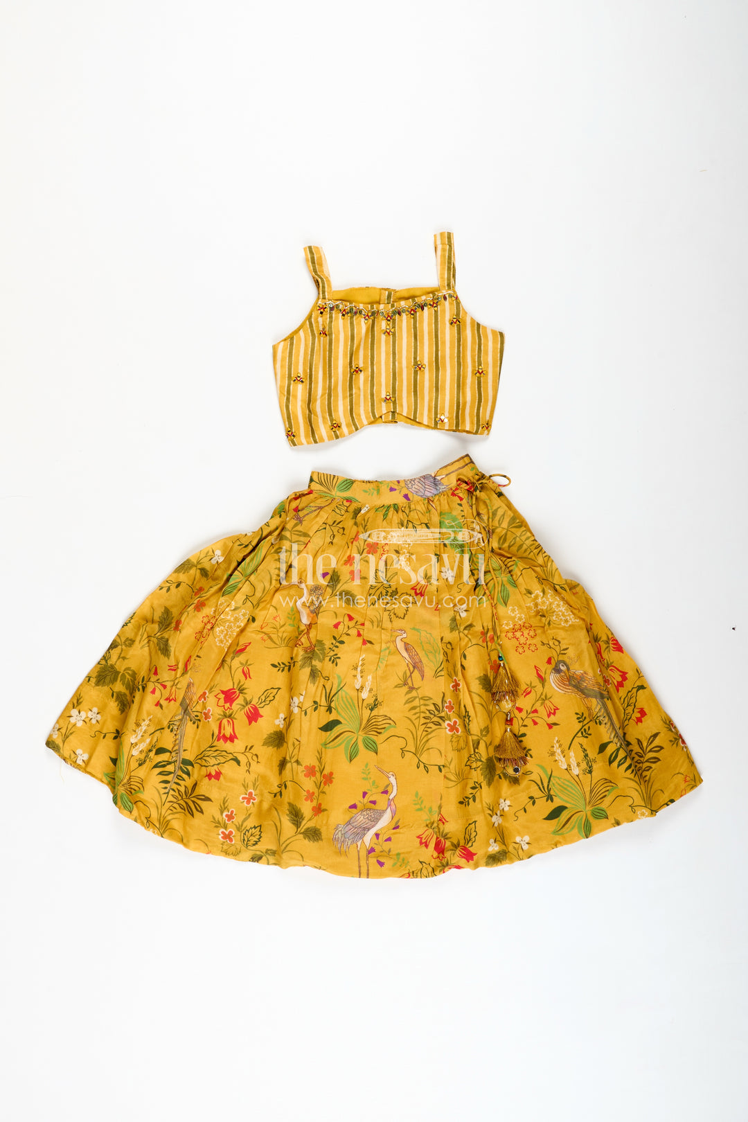 Lehenga For Girls With Mirror Work Occasionwear Set