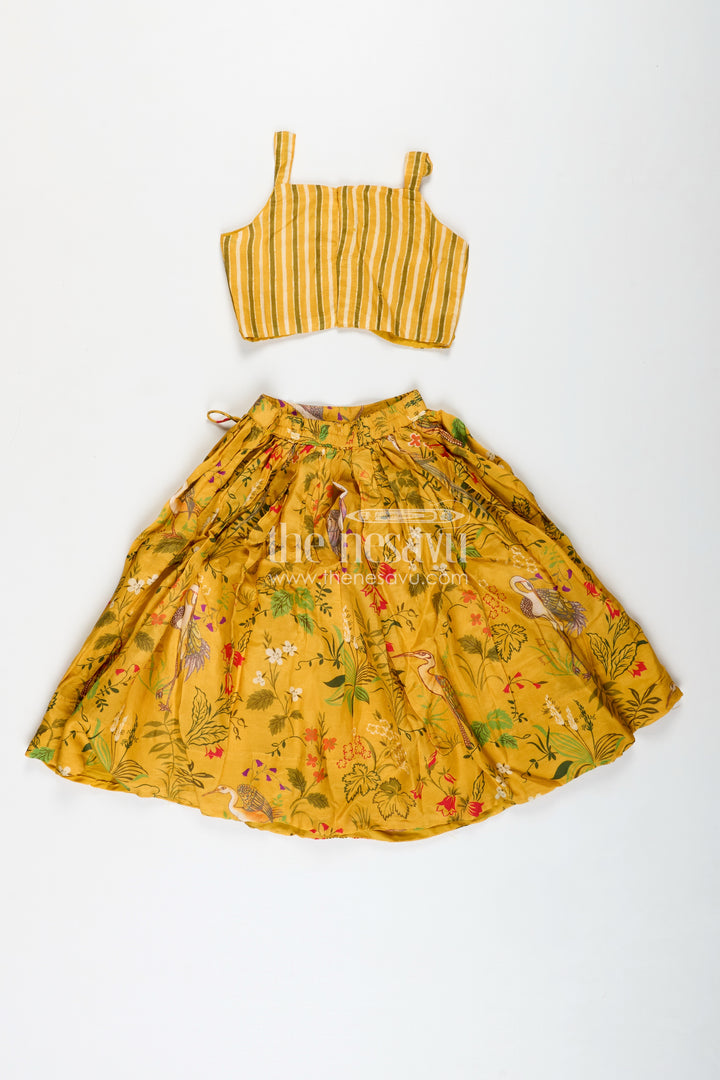 Lehenga For Girls With Mirror Work Occasionwear Set