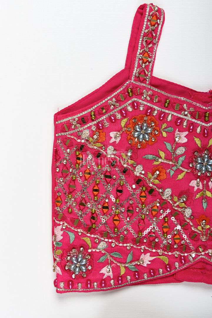 Traditional Silk Lehenga For Girls Festive Dupatta Set