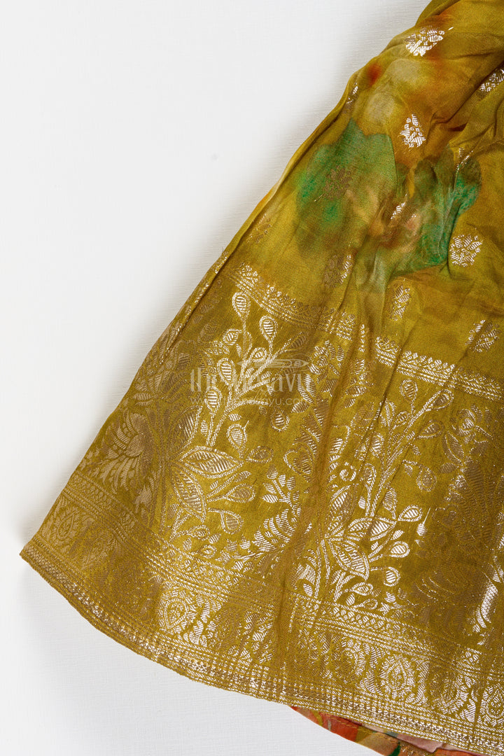 Traditional Silk Lehenga For Girls Festive Dupatta Set