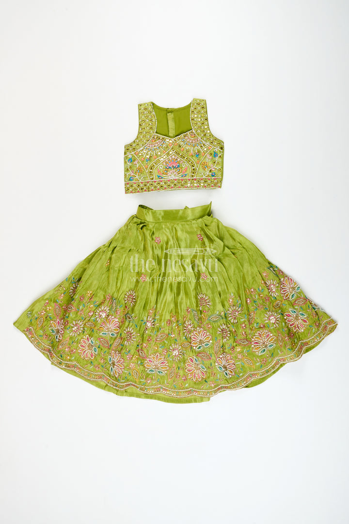 Girls lehenga choli set for weddings and traditional family celebrations