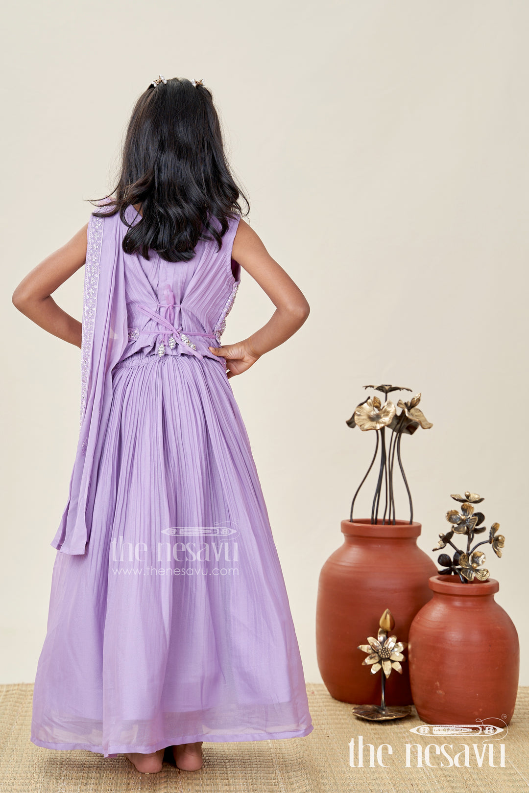 Saree Style Lehenga For Girls Wedding And Partywear Set