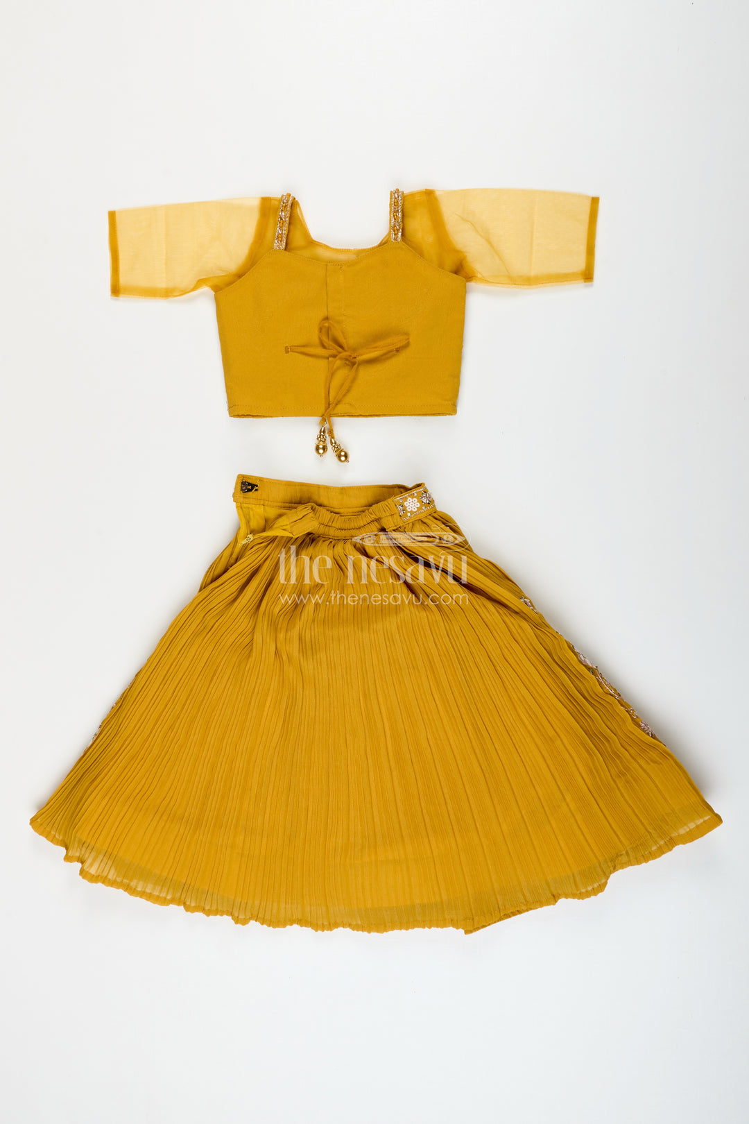Girls georgette lehenga choli for festive events and dance programs