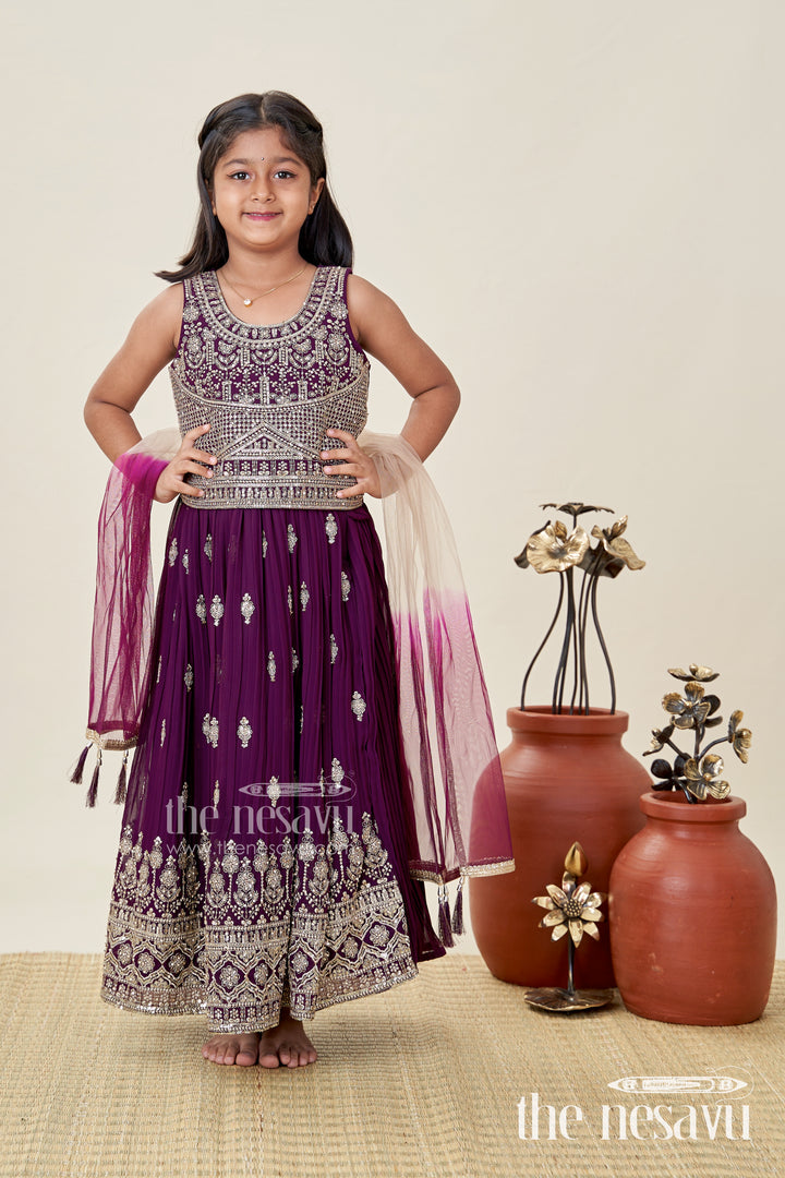 Girls Embroidered Lehenga Choli For Weddings And Festive Occasions