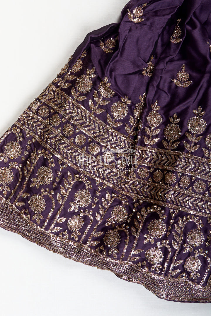 Girls Festive Lehenga Choli Sequin Dupatta Party Look
