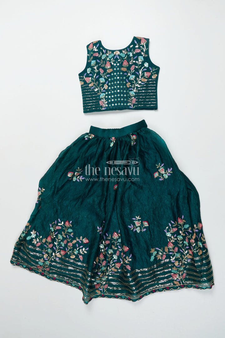 Fancy Lehenga Choli Set for Toddler Girls Weddings and Festivals