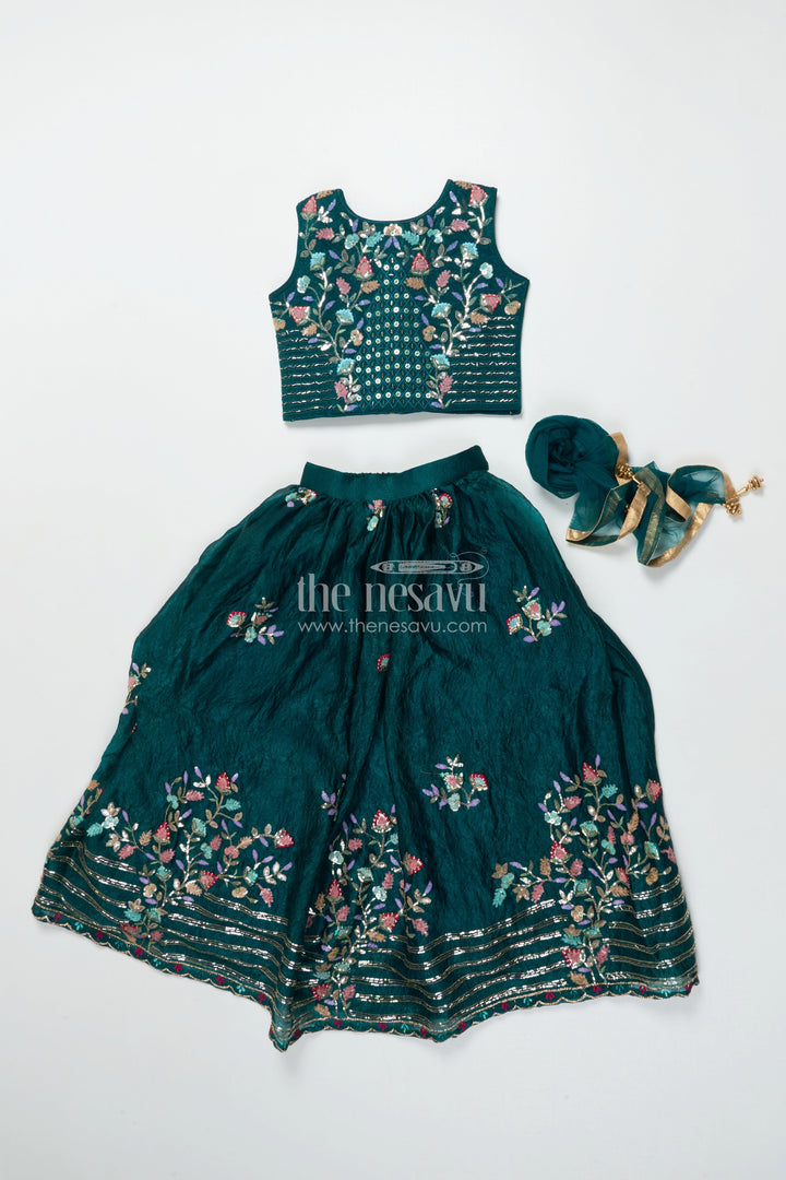 Fancy Lehenga Choli Set for Toddler Girls Weddings and Festivals