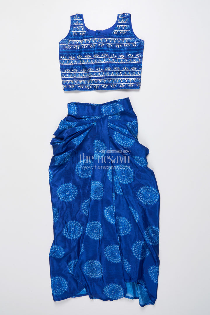 Muslin Silk Lehenga Choli for Girls with Digital Print for Ethnic Day and Parties