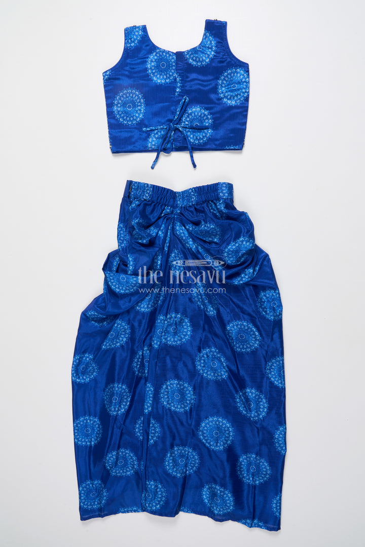 Muslin Silk Lehenga Choli for Girls with Digital Print for Ethnic Day and Parties