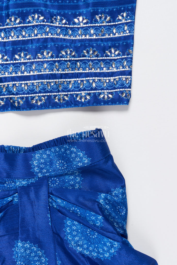Muslin Silk Lehenga Choli for Girls with Digital Print for Ethnic Day and Parties