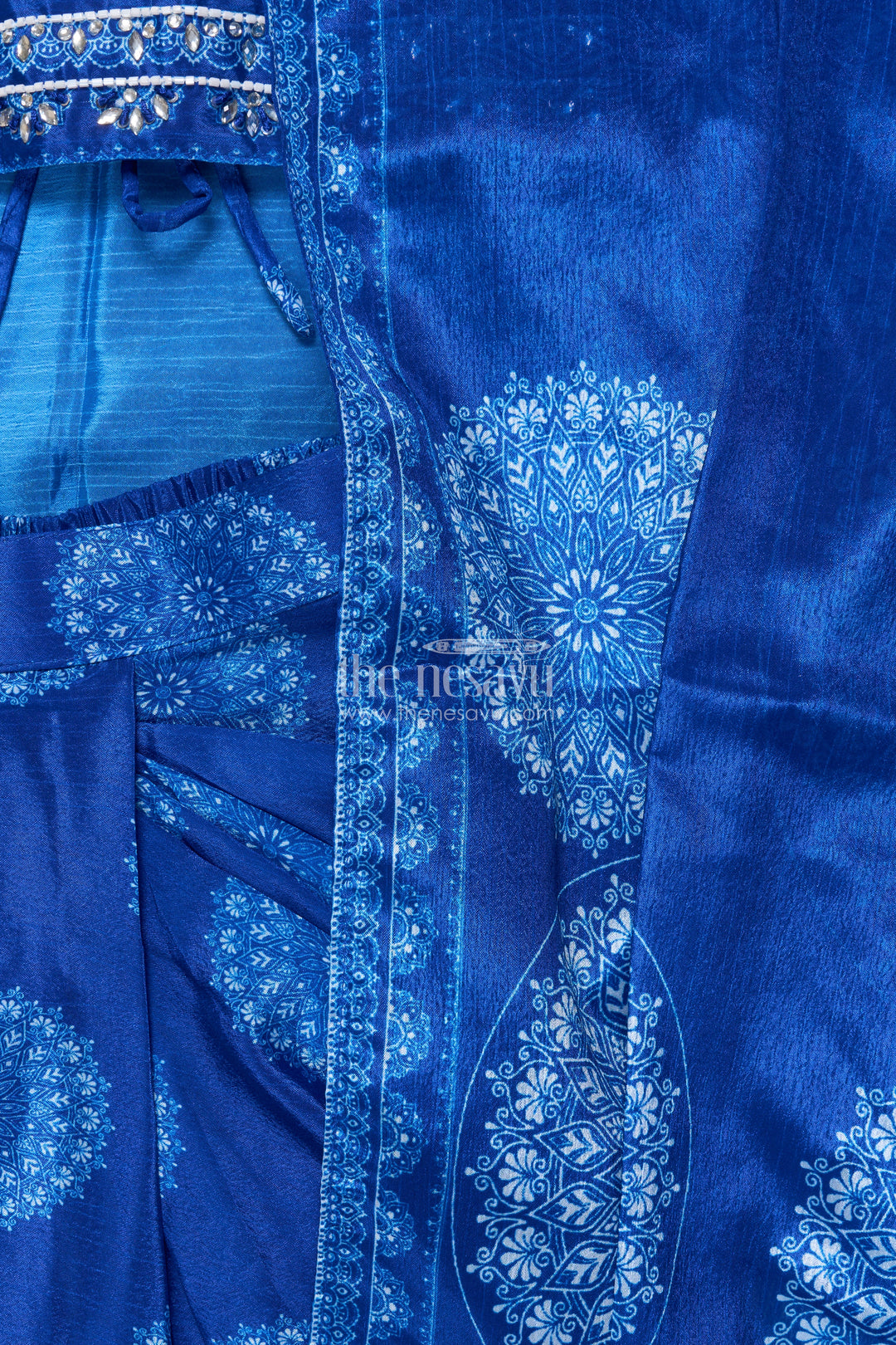 Muslin Silk Lehenga Choli for Girls with Digital Print for Ethnic Day and Parties