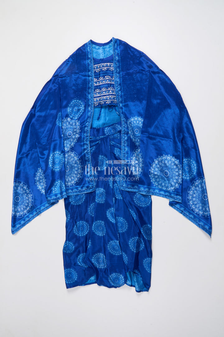 Muslin Silk Lehenga Choli for Girls with Digital Print for Ethnic Day and Parties