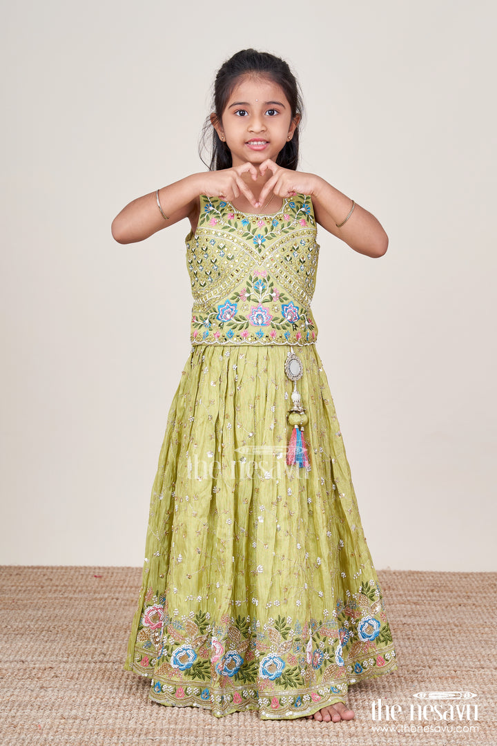 Girls Lehenga Set for Cultural Festivals and Traditional Functions