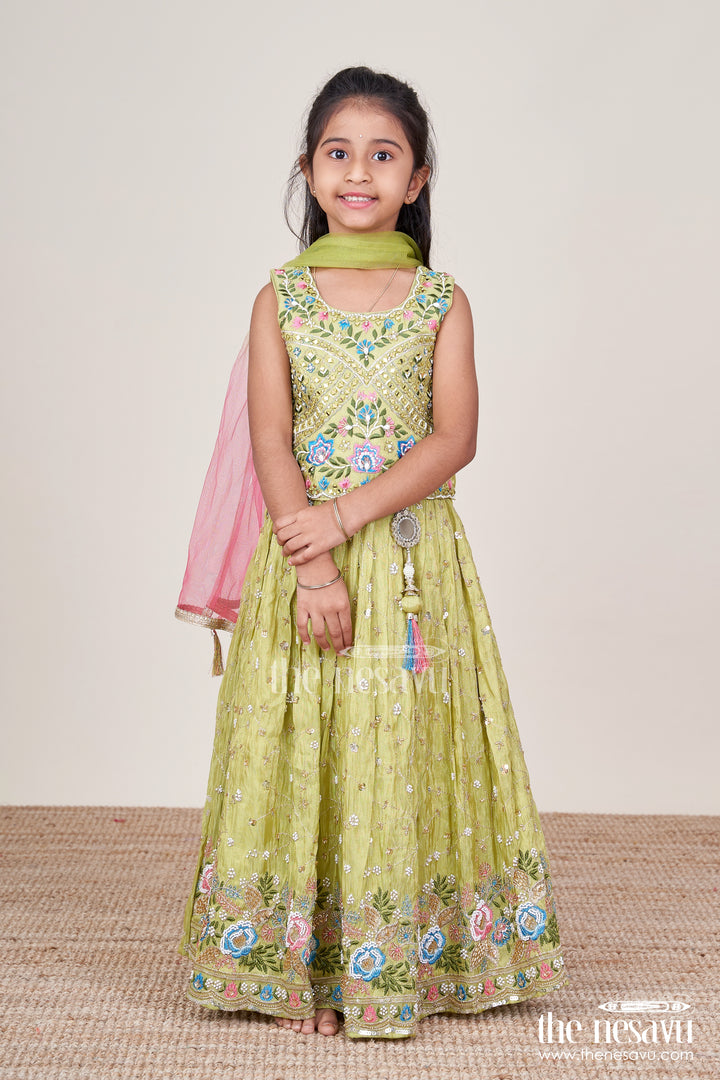 Girls Lehenga Set for Cultural Festivals and Traditional Functions