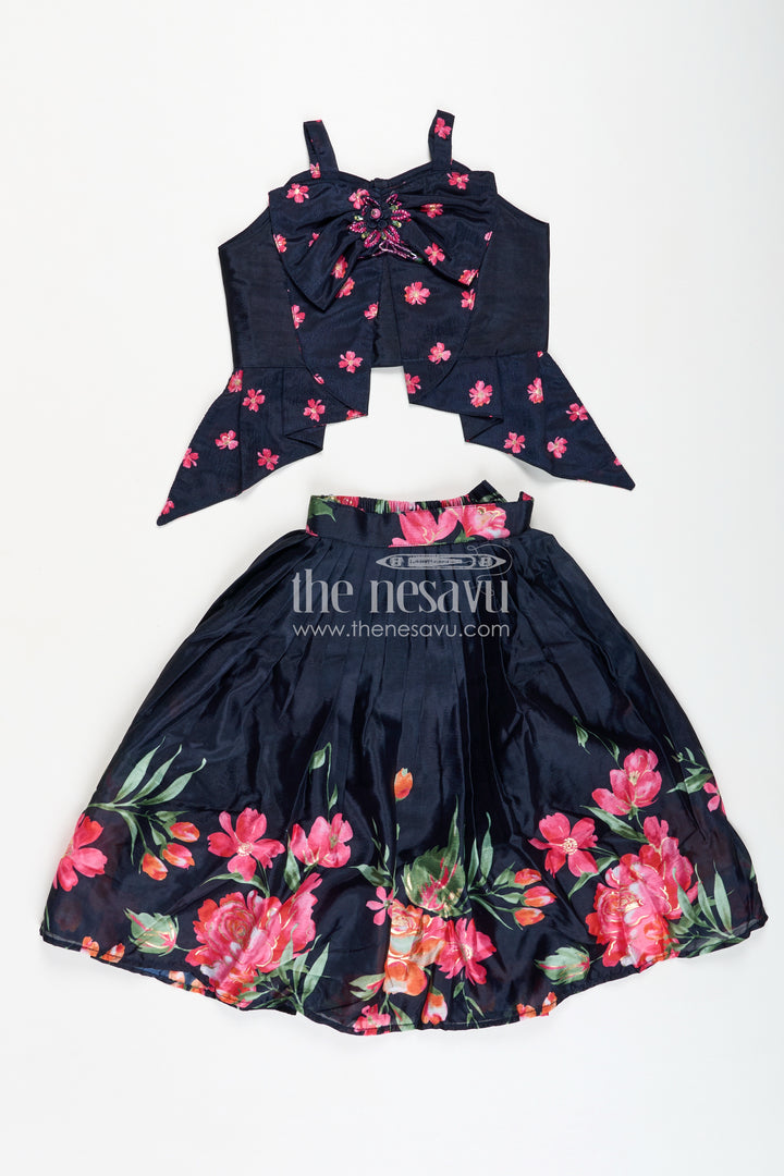Indowestern Lehenga For Girls Stylish Printed Ensemble