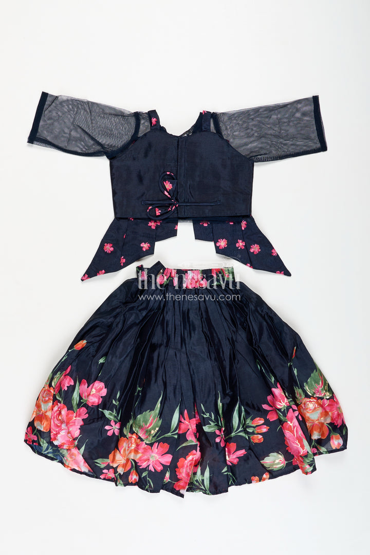 Indowestern Lehenga For Girls Stylish Printed Ensemble