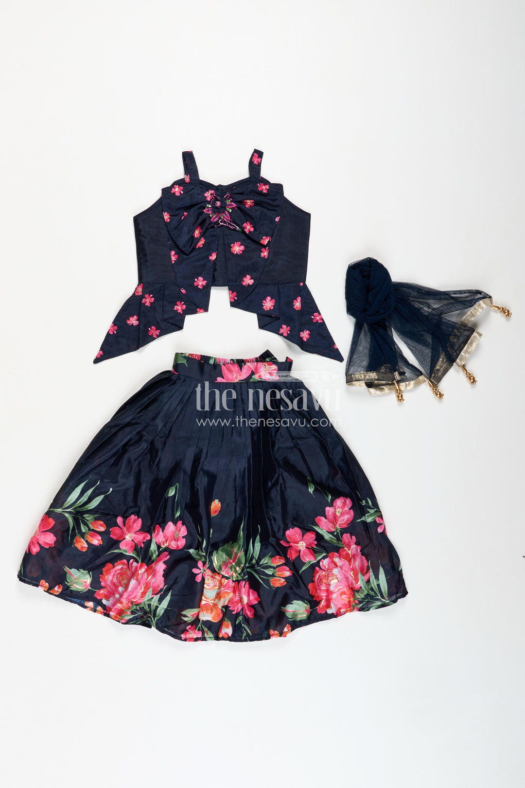 Indowestern Lehenga For Girls Stylish Printed Ensemble