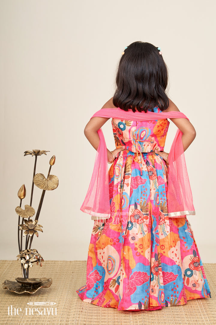 Lehenga choli for girls with embroidered blouse and dupatta