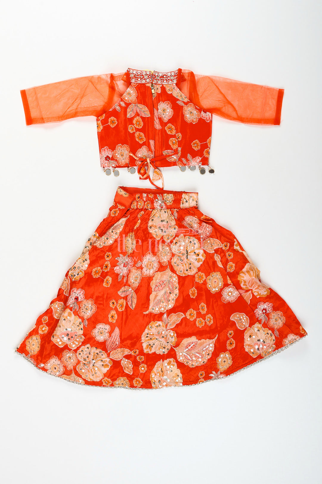 Viscose silk lehenga choli for girls with sequence embroidery