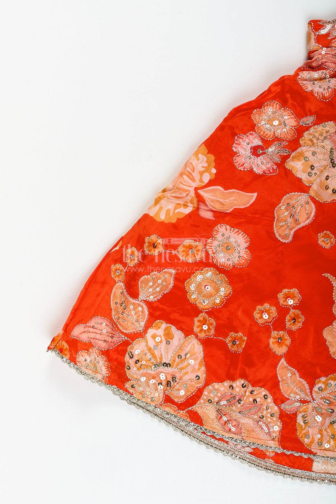 Viscose silk lehenga choli for girls with sequence embroidery