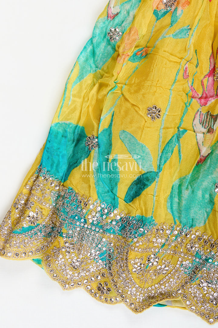 Ethnic Festival Set For Girls Traditional Mirror Work Outfit