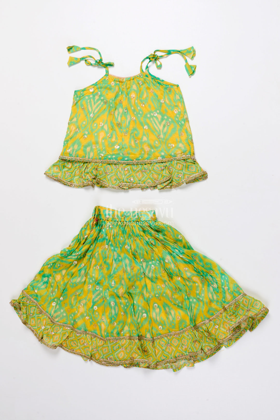 Toddler Girls Lehenga Choli Set for Weddings and Festive Events