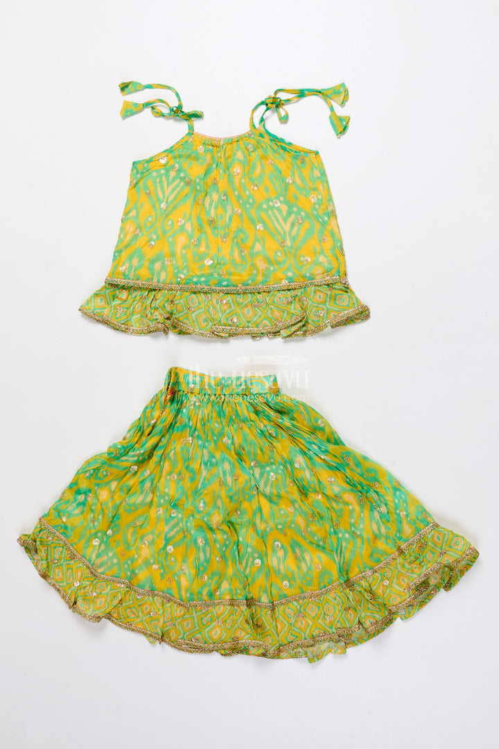 Toddler Girls Lehenga Choli Set for Weddings and Festive Events