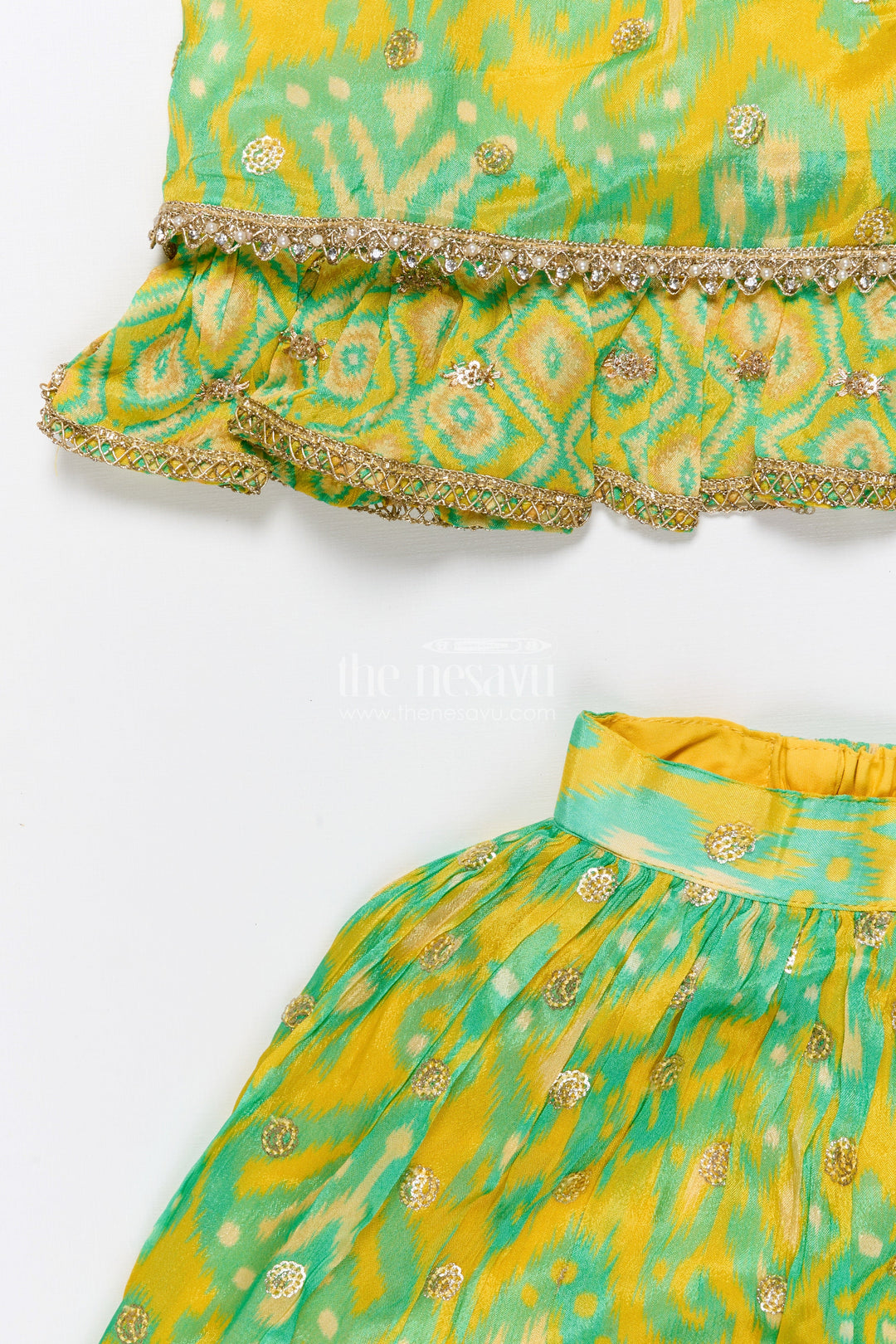 Toddler Girls Lehenga Choli Set for Weddings and Festive Events
