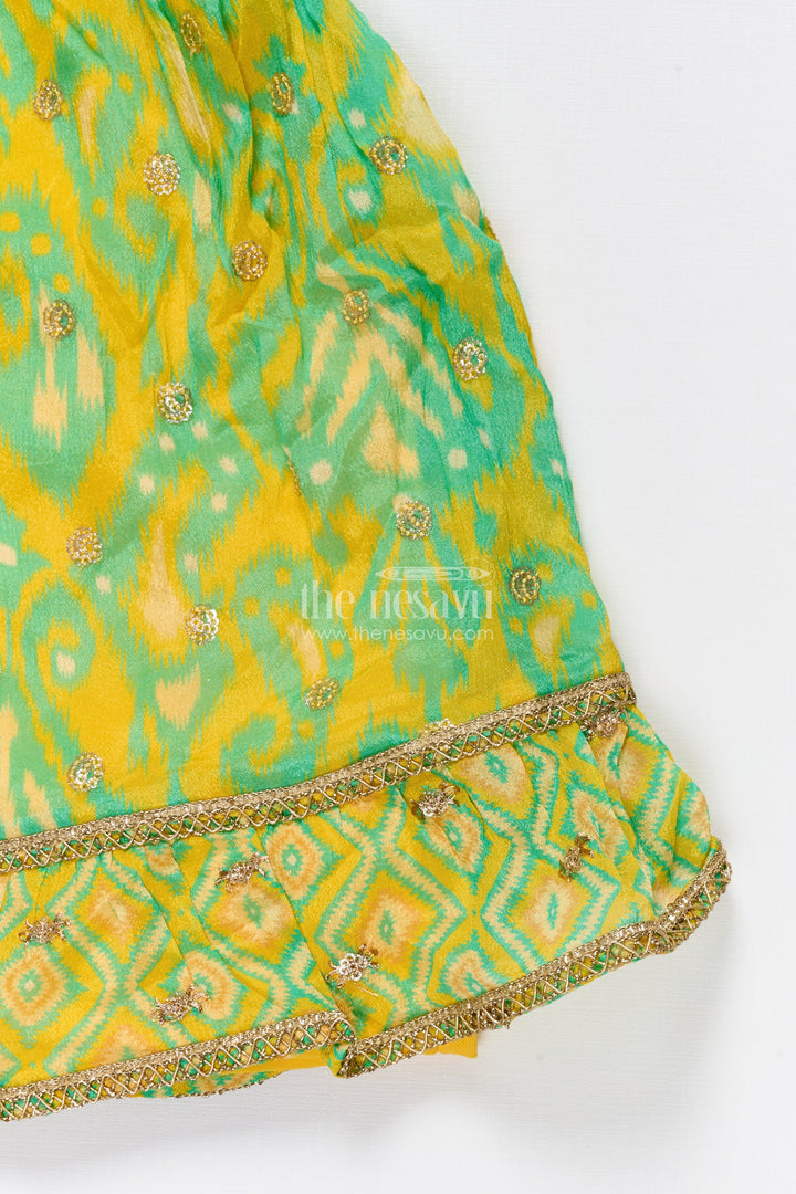 Toddler Girls Lehenga Choli Set for Weddings and Festive Events