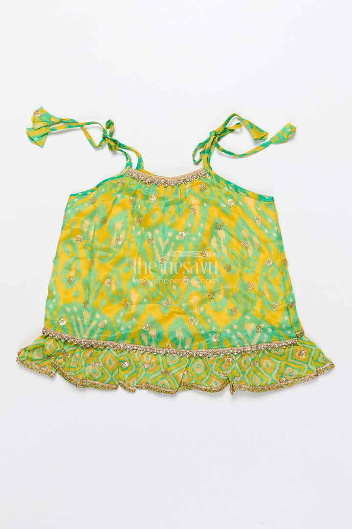 Toddler Girls Lehenga Choli Set for Weddings and Festive Events