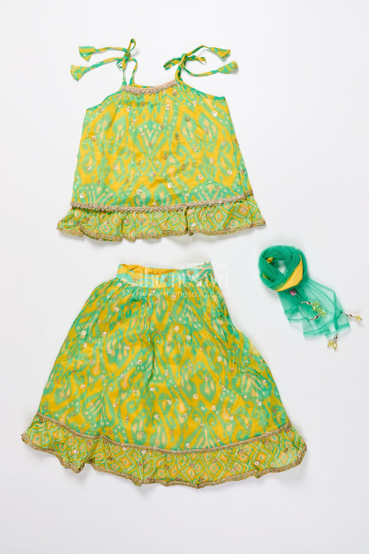 Toddler Girls Lehenga Choli Set for Weddings and Festive Events