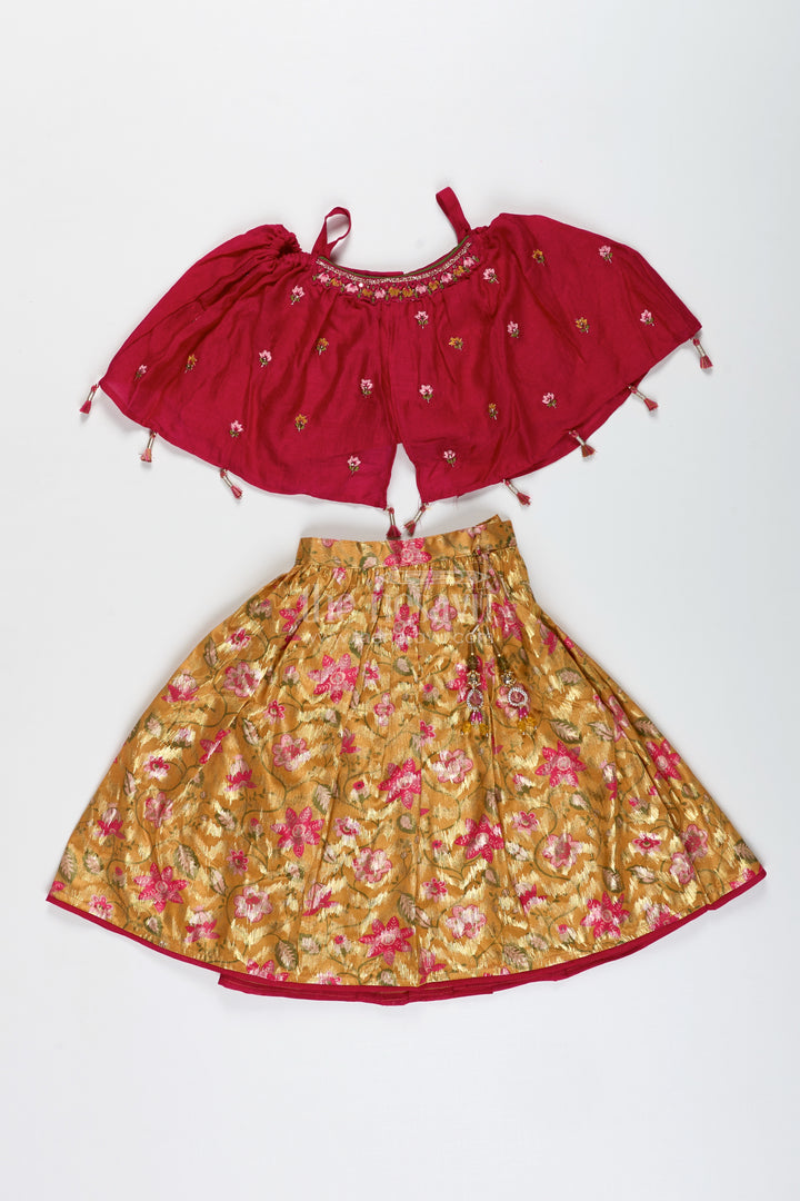 Girls festive lehenga choli set for weddings and Diwali