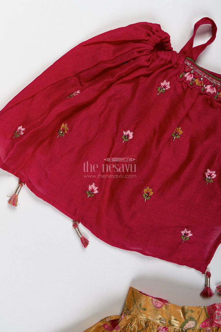Girls festive lehenga choli set for weddings and Diwali