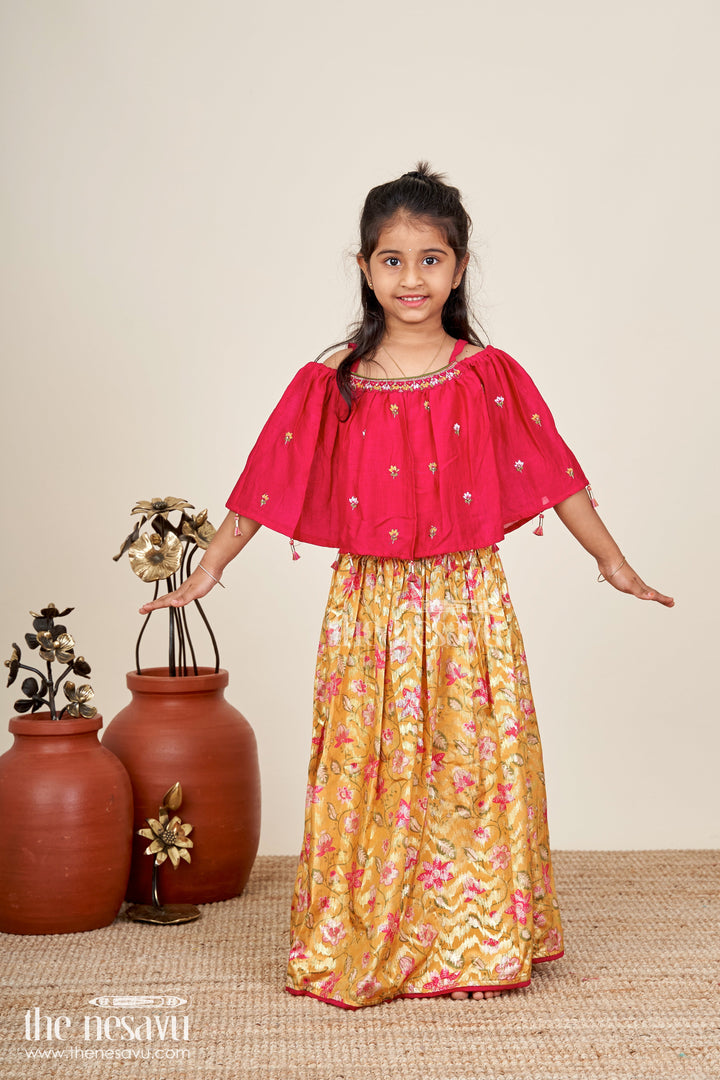 Girls festive lehenga choli set for weddings and Diwali