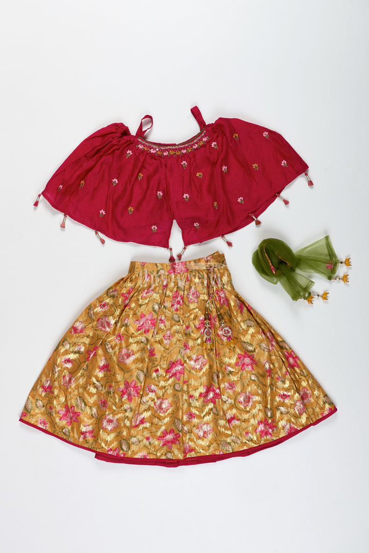Girls festive lehenga choli set for weddings and Diwali