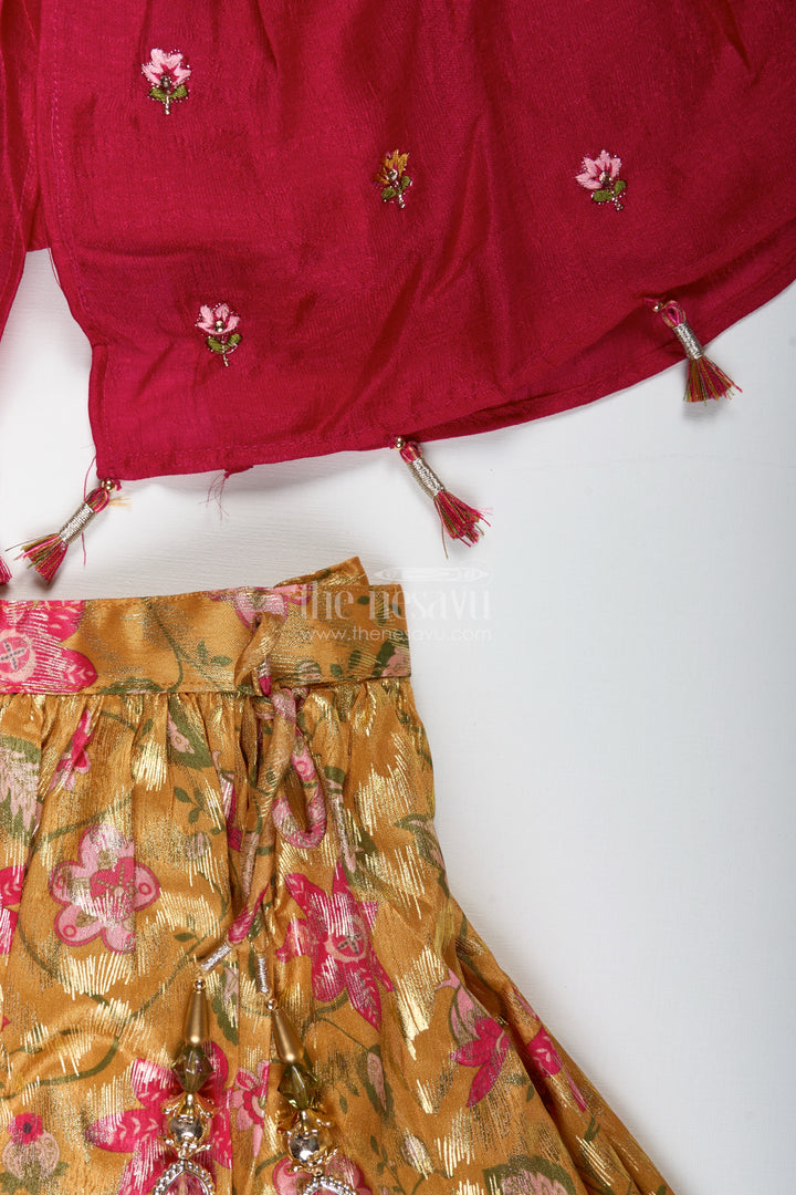 Girls festive lehenga choli set for weddings and Diwali
