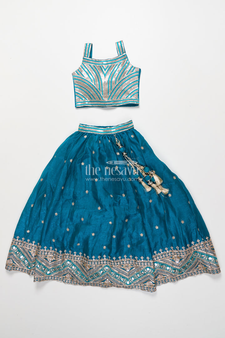 Girls Designer Lehenga Choli for Festive Functions and Family Portraits