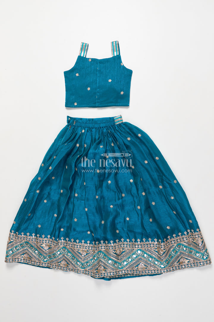 Girls Designer Lehenga Choli for Festive Functions and Family Portraits