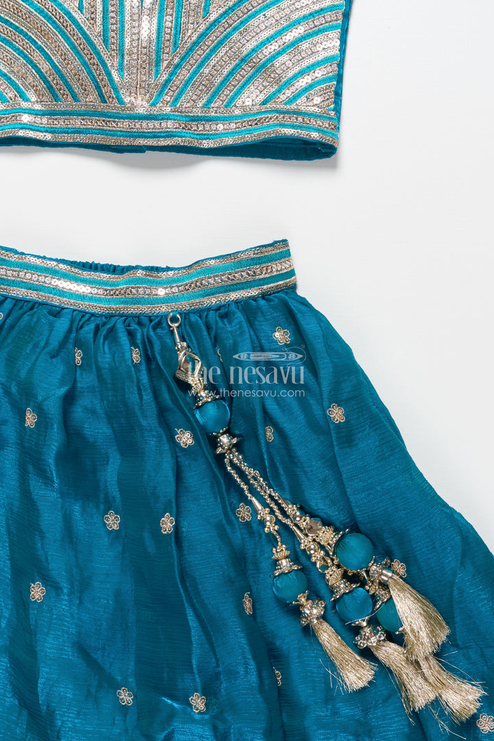Girls Designer Lehenga Choli for Festive Functions and Family Portraits