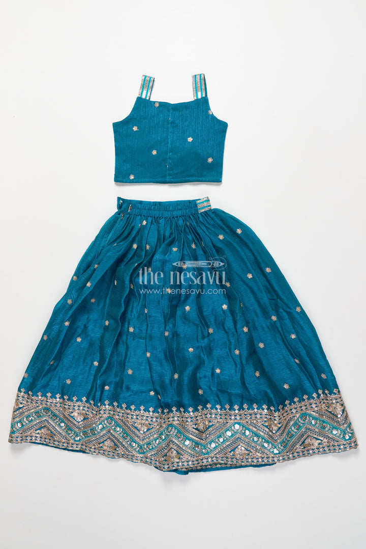 Girls Designer Lehenga Choli for Festive Functions and Family Portraits
