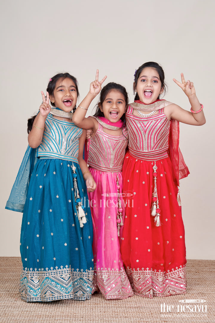 Girls Lehenga Choli Set for Weddings and Festive Occasions