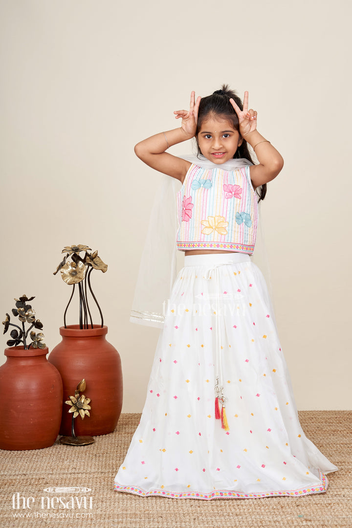 Embroidered lehenga choli for baby girls for birthdays and ethnic events