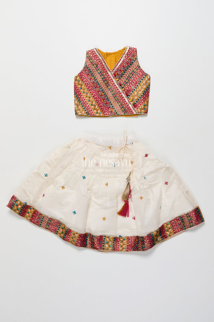 Designer lehenga choli for girls with georgette embroidery and traditional motifs